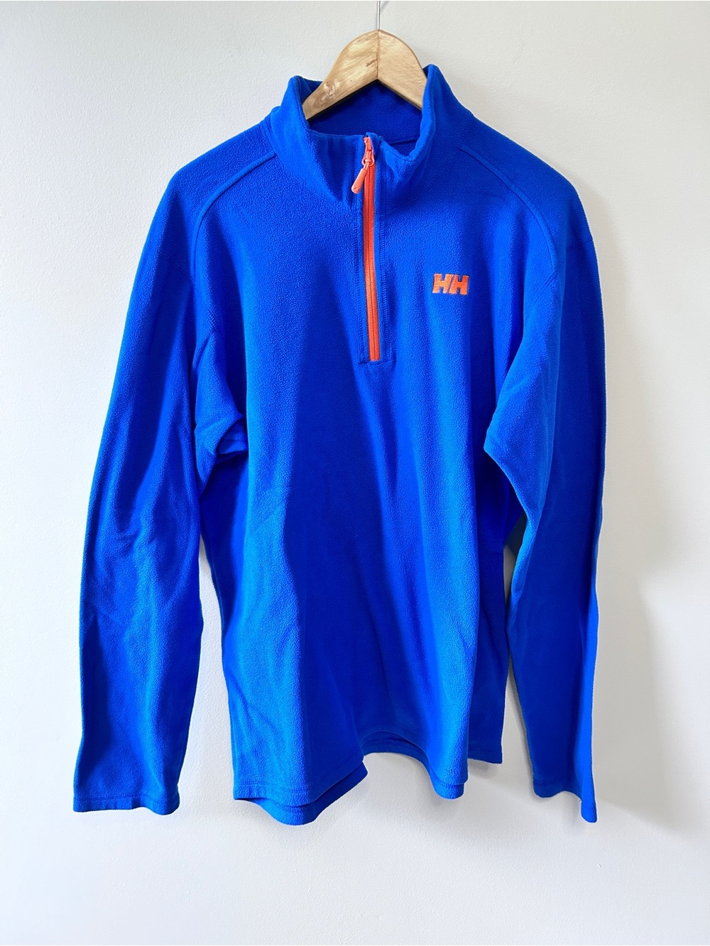 Helly Hansen Women’s XL Polartec Blue 1/4 Zip Fleece Pullover Outdoor Layering